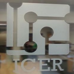 ICER logo on door entrance